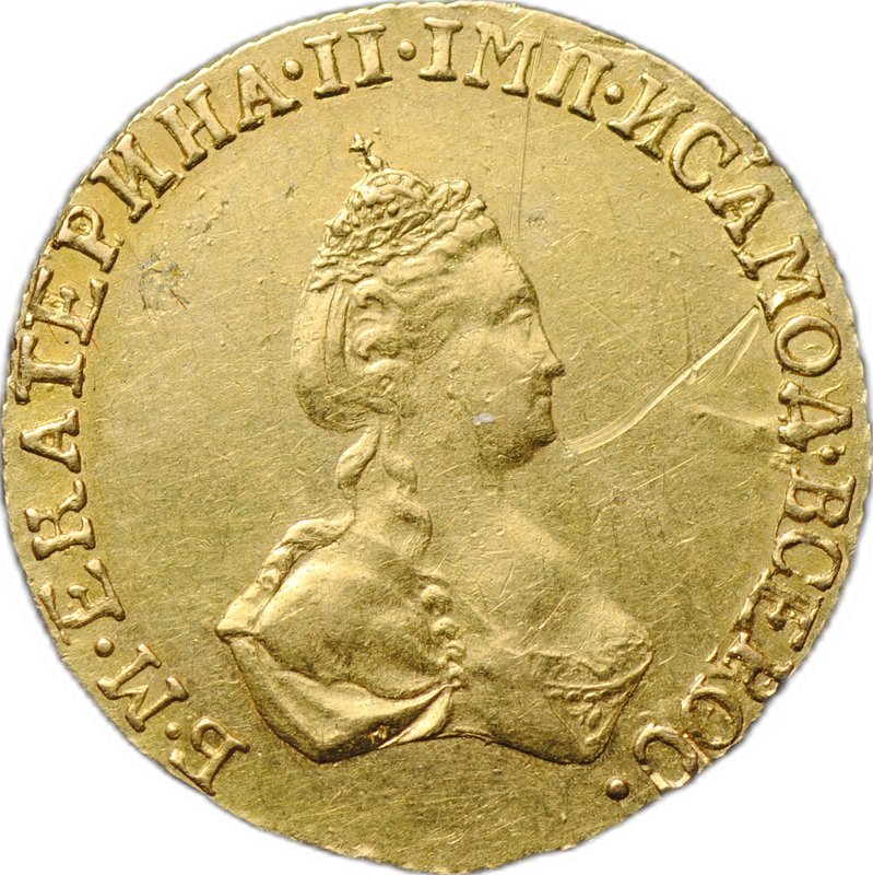 Монета 1 рубль 1779 для дворцового обихода