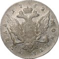Монета 1 Рубль 1762 СПБ НК Петр III слаб ННР VF 30