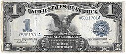 фото для Банкнота 1 доллар 1899 Серебряный сертификат США Аверс