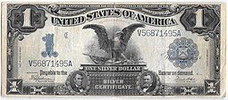 фото для Банкнота 1 доллар 1899 Серебряный сертификат США Аверс