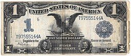 фото для Банкнота 1 доллар 1899 Серебряный сертификат США Аверс