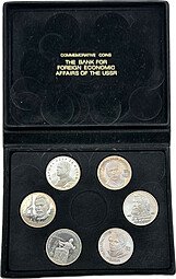 фото для Комплект 1 рубль 1989-1990 PROOF Банк внешней торговли СССР Аверс