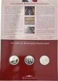 Набор монет 5 франков 2000 года 2000 лет монетному делу Франция