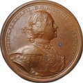 Медаль 1710 Т.I. Взятие Выборга бронза копия Т. Иванов