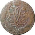 Монета 5 копеек 1758