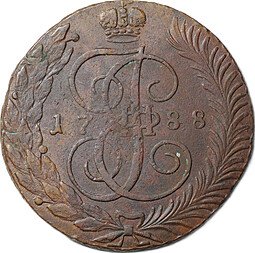 фото для Монета 5 копеек 1788 ТМ Аверс