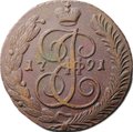 Монета 5 копеек 1791 АМ