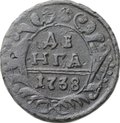 Монета Денга 1738