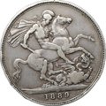Монета 1 крона 1889 Великобритания