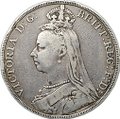 Монета 1 крона 1889 Великобритания