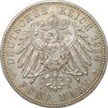 Монета 5 марок 1914 E Саксония Германия