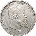 Монета 5 марок 1907 F Вюртемберг Германия