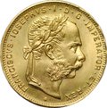 Монета 8 флоринов - 20 франков 1892 рестрайк Австро-Венгрия