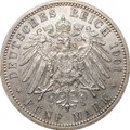 Монета 5 марок 1901 200 лет династии 1701 Германия Пруссия