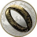 Монета 1 доллар 2003 Властелин Колец - Кольцо всевластия Новая Зеландия