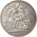 Монета 1 крона 1896 Великобритания