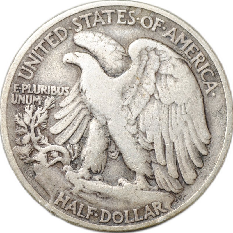 Монета 50 центов (1/2 доллара) 1943 США