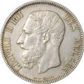 Монета 5 франков 1873 Бельгия
