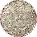 Монета 5 франков 1873 Бельгия
