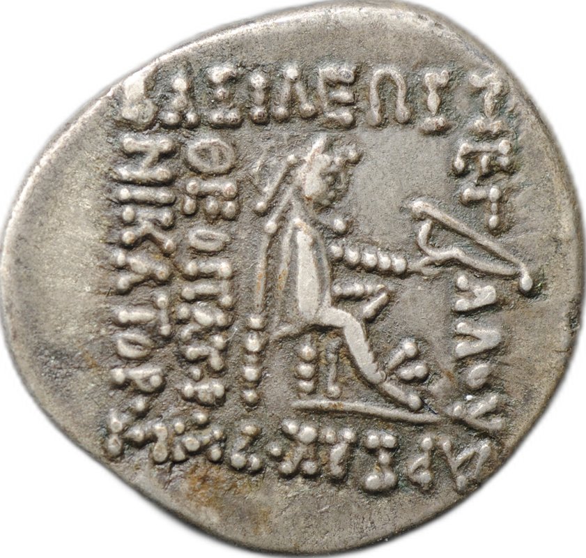 Монета Драхма 77-70 до н.э. Санатрук Парфия