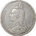 Монета 1 крона 1890 Великобритания