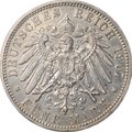 Монета 5 марок 1907 G Баден Германия