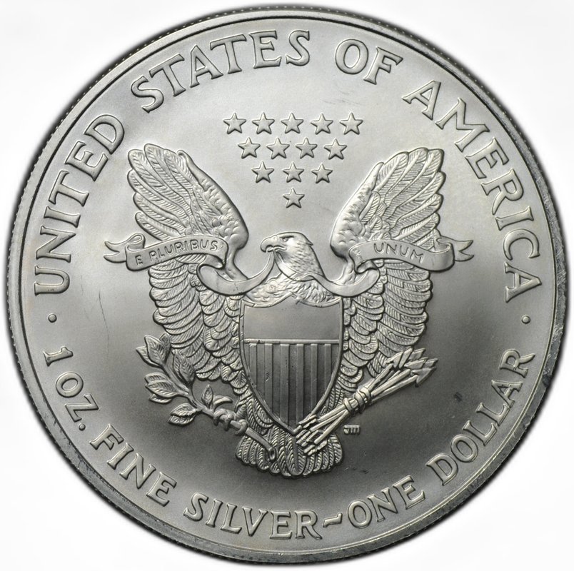 Монета 1 доллар 2005 Американский серебряный орёл (шагающая свобода) США