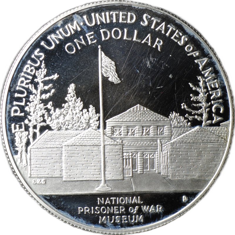 Монета 1 доллар 1994 P Национальный музей военнопленных США
