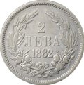 Монета 2 лева 1882 Болгария