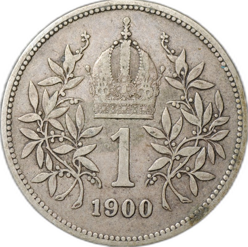 Монета 1 крона 1900 Австрия