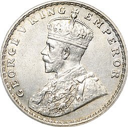 фото для Монета 1 рупия 1918 Бомбей Индия Британская Аверс