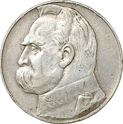 фото для Монета 10 злотых 1937 Польша Аверс