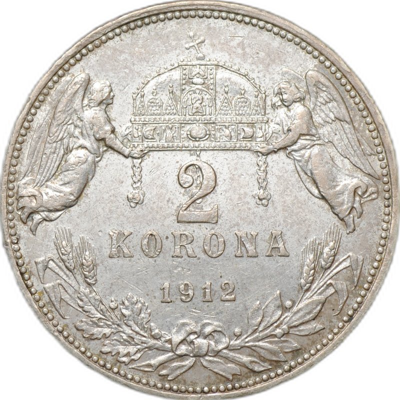 Монета 2 кроны 1912 Австро-Венгрия