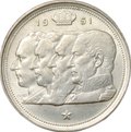 Монета 100 франков 1951 BELGIE Бельгия
