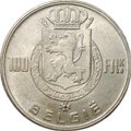 Монета 100 франков 1951 BELGIE Бельгия