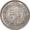 Монета 1/2 кроны 1887 новый портрет Великобритания