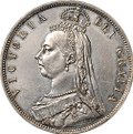 Монета 1/2 кроны 1887 новый портрет Великобритания