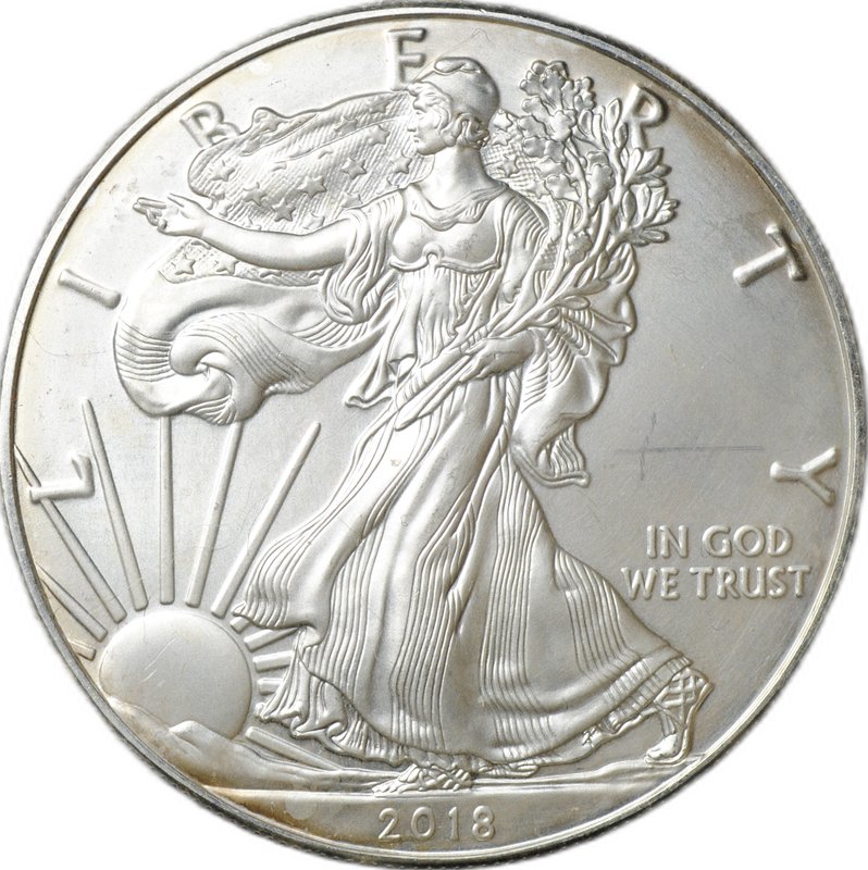 Монета 1 доллар 2018 Шагающая свобода США