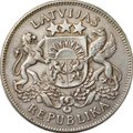 Монета 2 лата 1925 Латвия