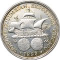 Монета 50 центов 1893 (1/2 доллара) Всемирная Колумбова выставка Колумб США