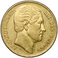 Монета 20 франков 1865 Бельгия