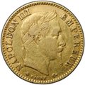 Монета 10 франков 1868 A Франция