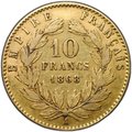 Монета 10 франков 1868 A Франция