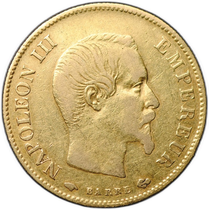 Монета 10 франков 1860 A Франция