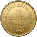 Монета 20 марок 1903 L Русская Финляндия