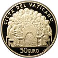 Монета 50 евро 2007 Таинства христианского посвящения - Евхаристия Ватикан