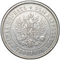 Монета 1 марка 1874 S Русская Финляндия