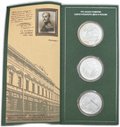 Набор 3 рубля 2001 Сберегательное дело в России Сбербанк 160 лет 3 монеты в оригинальном буклете