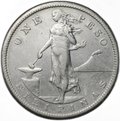 Монета 1 песо 1909 S Администрация США Филиппины