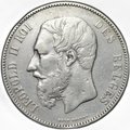 Монета 5 франков 1873 Бельгия